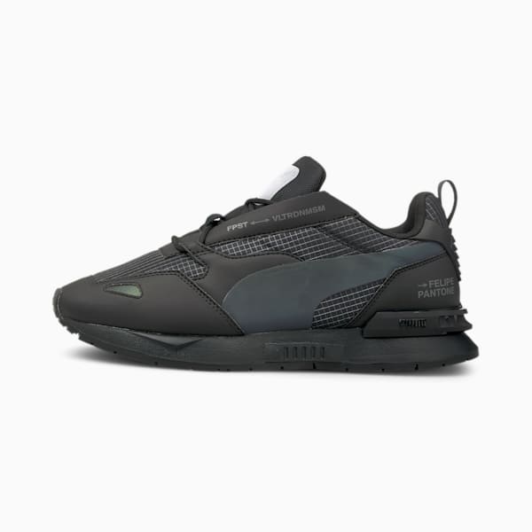 PUMA x FELIPE PANTONE Mirage Mox Tech Men's Sneakers, Puma Black-Steel Gray, extralarge