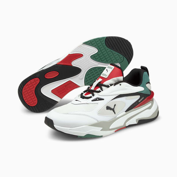 RS-Fast Mix Sneakers, Puma White-Puma Black-Blue Spruce, extralarge