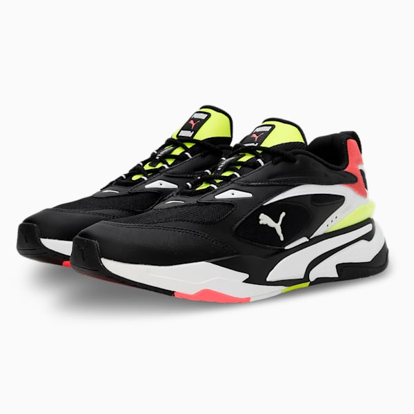 RS-Fast Mix Unisex Sneakers, Puma Black-Puma White-Ignite Pink, extralarge-IND