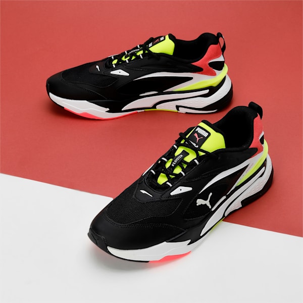 RS-Fast Mix Unisex Sneakers, Puma Black-Puma White-Ignite Pink, extralarge-IND