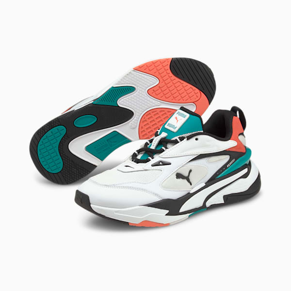 RS-Fast Mix Sneakers, Puma White-Puma Black-Georgia Peach, extralarge-IND