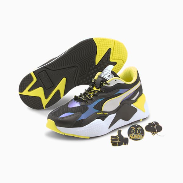 PUMA x emoji® RS-X³ Kids' Sneakers JR, Puma Black-Puma White, extralarge