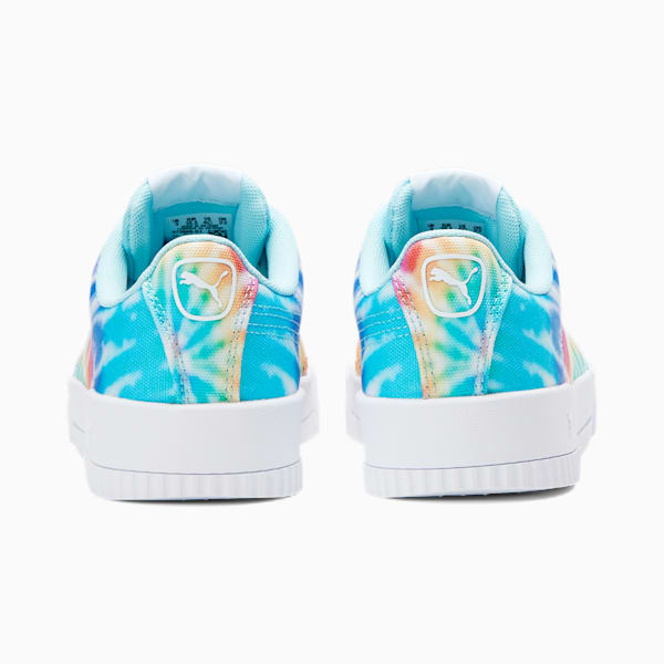 Carina Summer Cat Tie Dye Sneakers JR, Puma White-Gulf Stream-Puma Black, extralarge