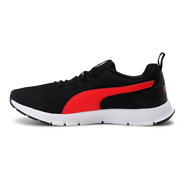 Flex Bar Men's Sneakers, Puma Black-High Risk Red, extralarge-IND