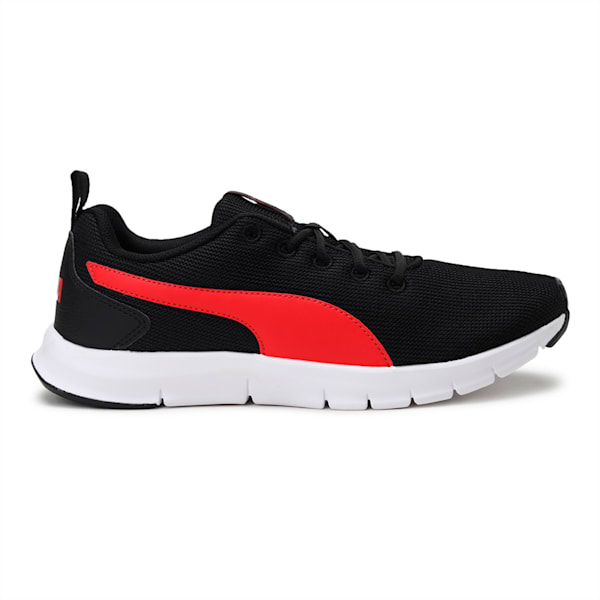 Flex Bar Men's Sneakers, Puma Black-High Risk Red, extralarge-IND