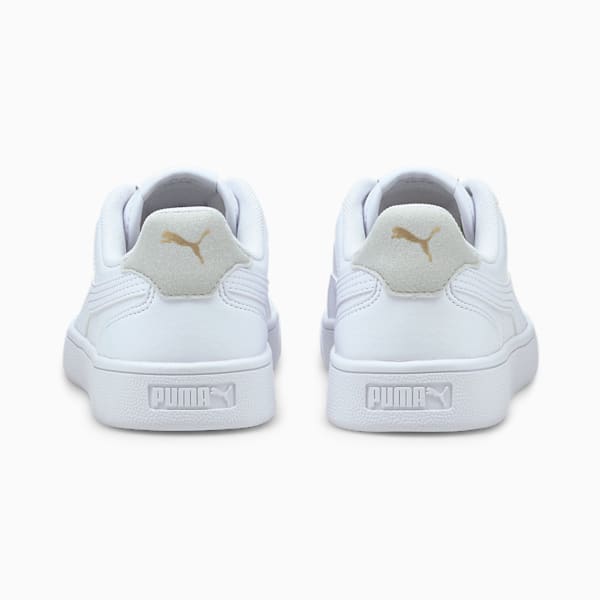 Baskets Shuffle enfant et adolescent, Puma White-Puma White-Gray Violet-Puma Team Gold, extralarge