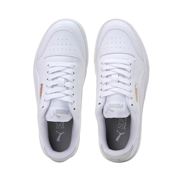 Shuffle Youth Sneakers, Puma White-Puma White-Gray Violet-Puma Team Gold, extralarge-IND