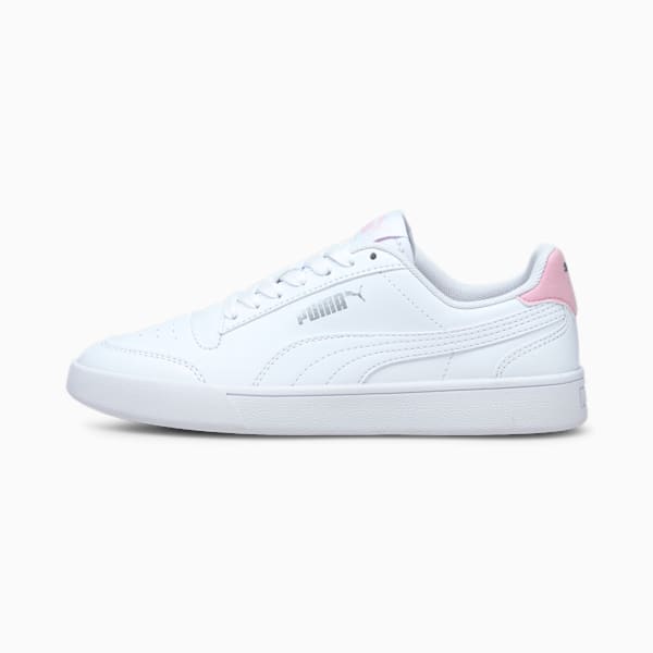 Shuffle Youth Sneakers, Puma White-Puma White-Pink Lady, extralarge-IND