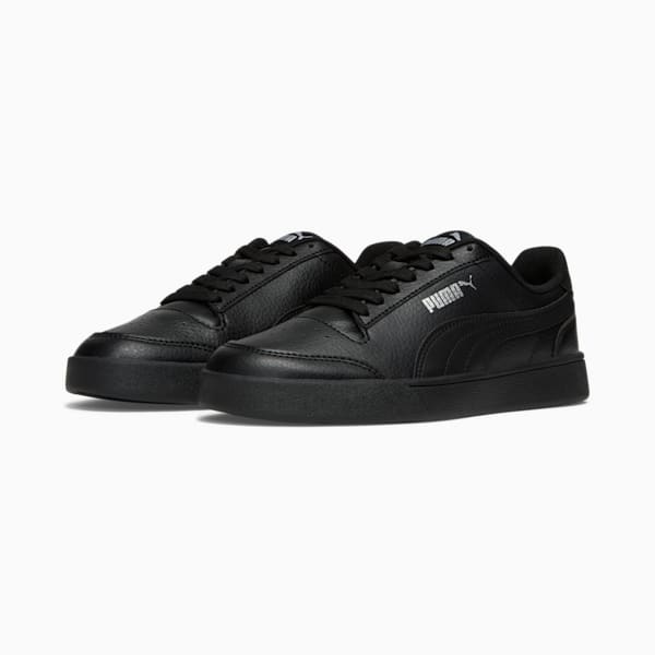 Baskets Shuffle enfant et adolescent, Puma Black-Puma Black-Puma Silver, extralarge