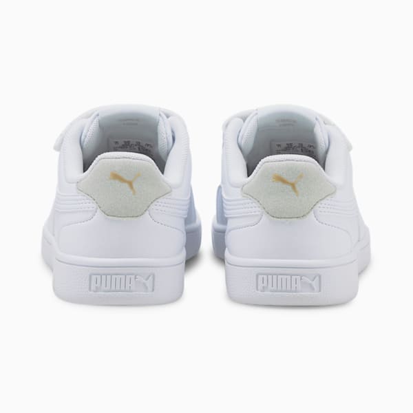 Shuffle Kids' Shoes, Puma White-Puma White-Gray Violet-Puma Team Gold, extralarge-IND