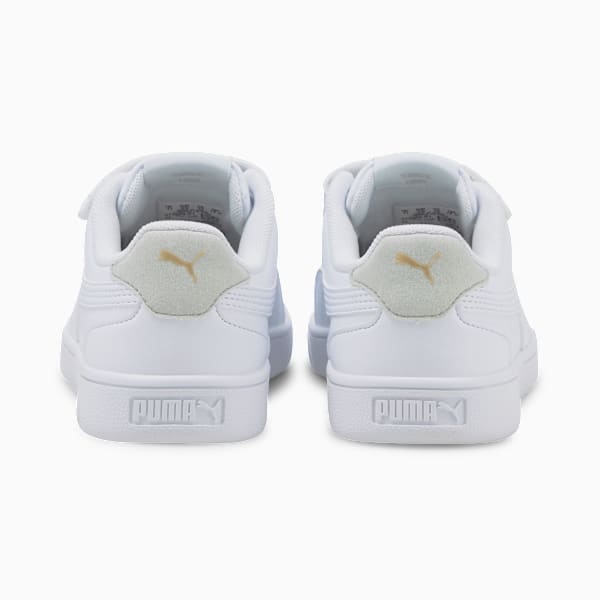Tenis Shuffle para niños, Puma White-Puma White-Gray Violet-Puma Team Gold, extralarge