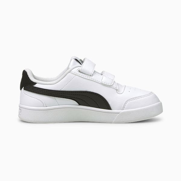 Tenis Shuffle para niños, Puma White-Puma Black-Puma Team Gold, extralarge