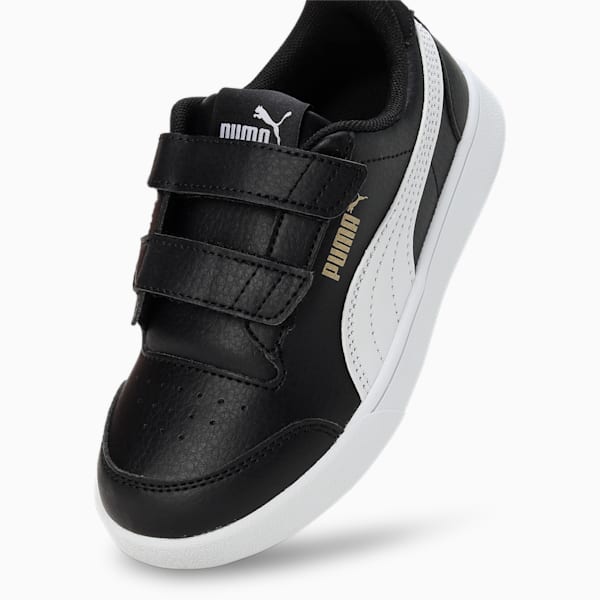 Shuffle Kids' Shoes, Puma Black-Puma White-Puma Team Gold, extralarge-IND