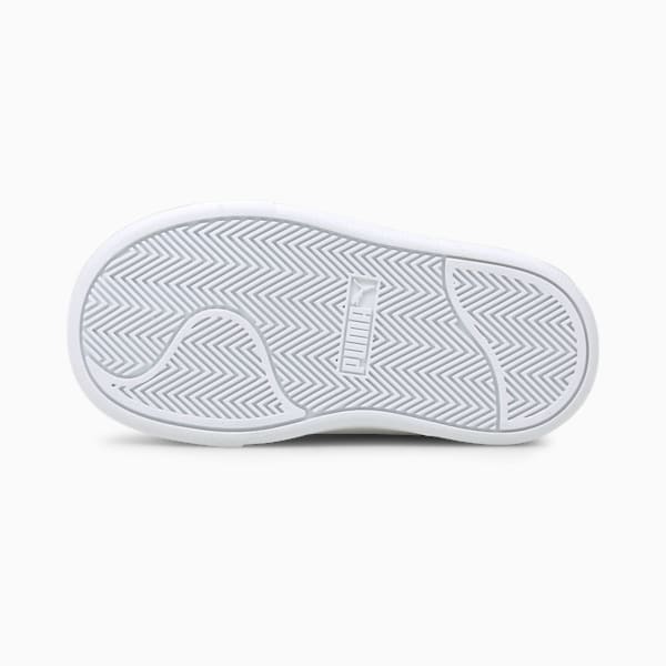 Tenis Shuffle para bebés, Puma White-Puma White-Gray Violet-Puma Team Gold, extralarge