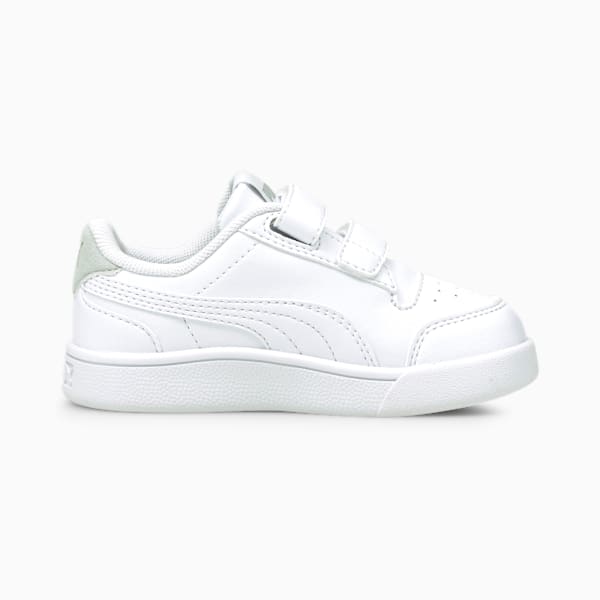 Tenis Shuffle para bebés, Puma White-Puma White-Gray Violet-Puma Team Gold, extralarge