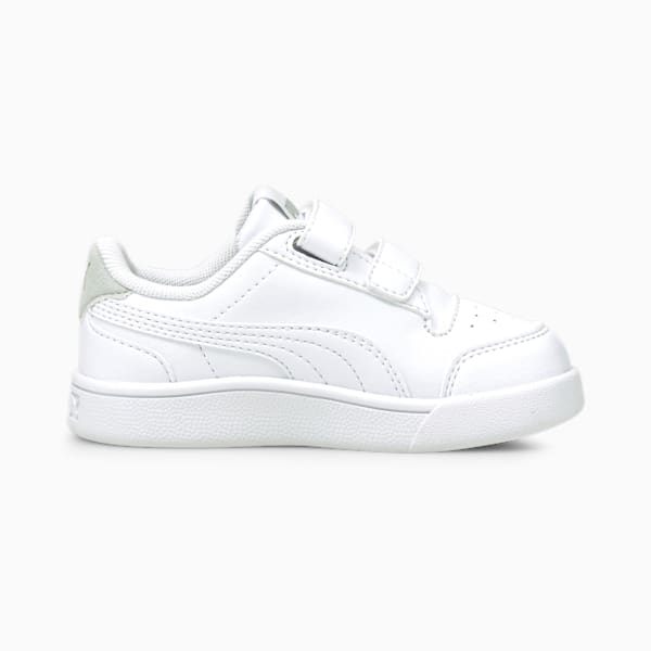 Tenis casuales Shuffle V Toddlers', Puma White-Puma White-Gray Violet-Puma Team Gold, extralarge