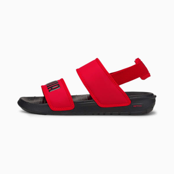 SOFTRIDE Youth Sandals, High Risk Red-Puma Black, extralarge-IND