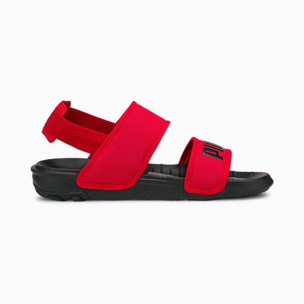 SOFTRIDE Youth Sandals, High Risk Red-Puma Black, extralarge-IND