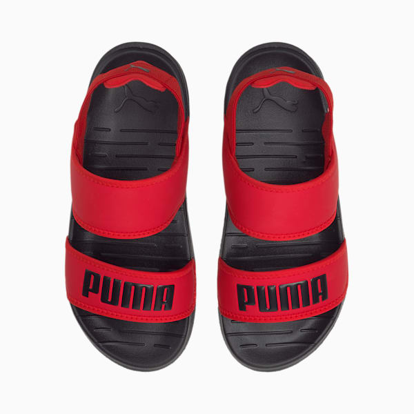 SOFTRIDE Youth Sandals, High Risk Red-Puma Black, extralarge-IND
