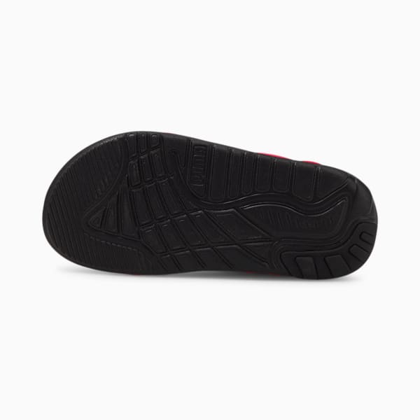 Little Kids' Soft Sandals, High Risk Red-Puma Black, extralarge