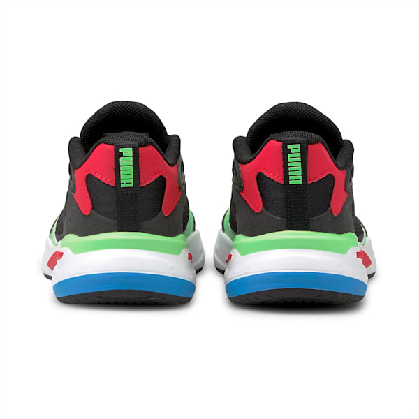 RS-Fast Little Kids' Shoes, Puma Black-Elektro Green-High Risk Red, extralarge