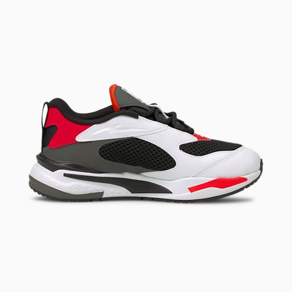RS-Fast Kids' Shoes, Puma Black-Puma White-Red Blast, extralarge-IND
