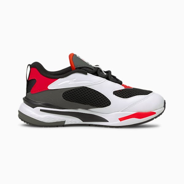 RS-Fast Kids' Shoes, Puma Black-Puma White-Red Blast, extralarge-IND