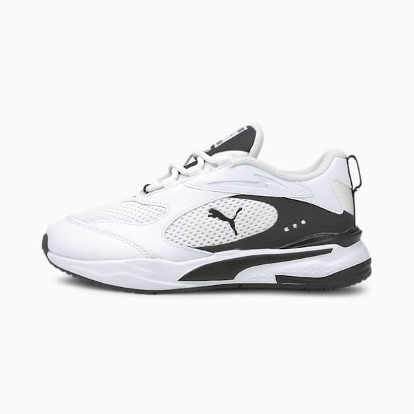 Tenis RS-Fast para Niños, Puma White-Puma Black, extralarge