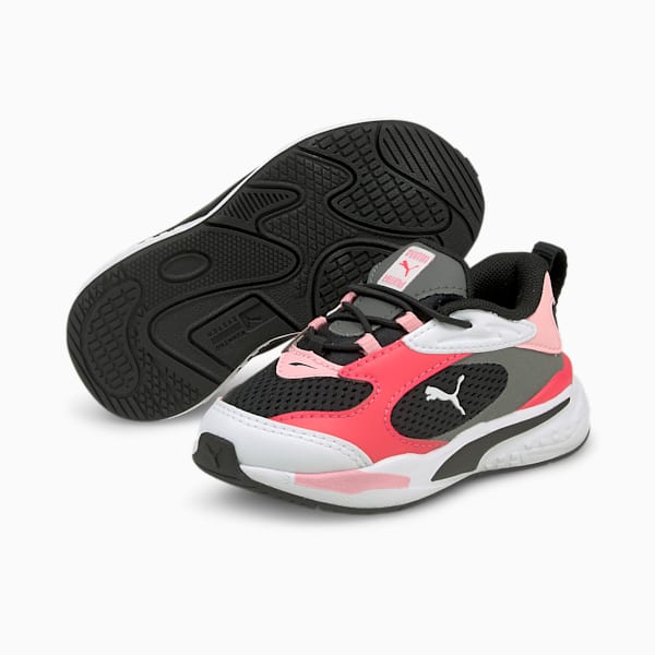 Tenis RS-Fast AC para Niños, Puma Black-Peony-Paradise Pink, extralarge
