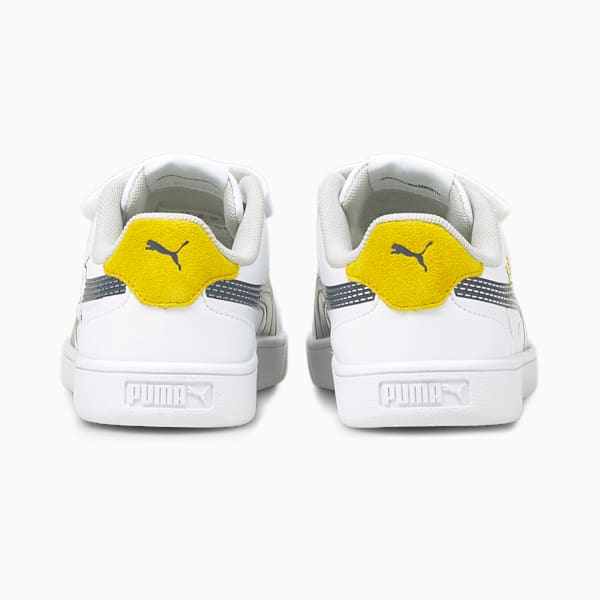 PUMA x PEANUTS Shuffle Little Kids' Shoes, Puma White-Puma Black-Maize, extralarge