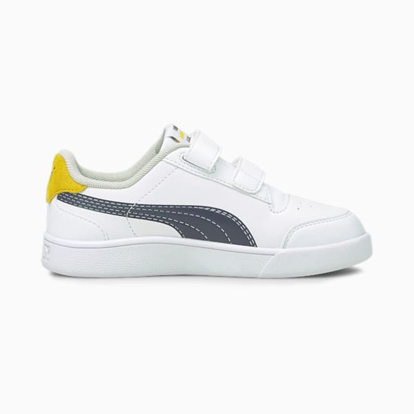 PUMA x PEANUTS Shuffle Little Kids' Shoes, Puma White-Puma Black-Maize, extralarge