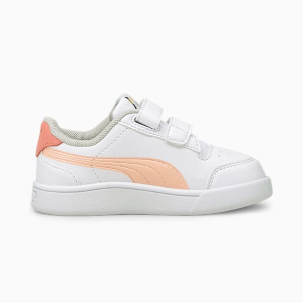 PUMA x PEANUTS Shuffle Toddler Shoes, Puma White-Apricot Blush-Sun Kissed Coral-Puma Black, extralarge