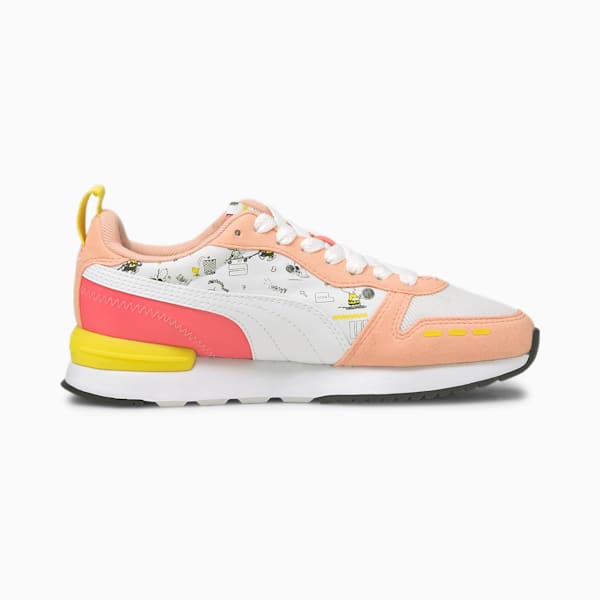 PUMA x PEANUTS R78 Sneakers JR, Apricot Blush-Puma White-Maize, extralarge