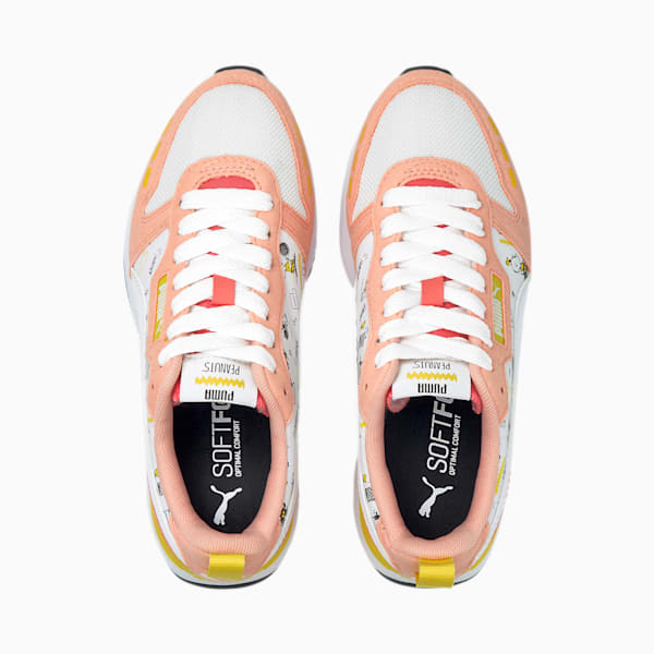 PUMA x PEANUTS R78 Sneakers JR, Apricot Blush-Puma White-Maize, extralarge