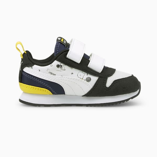 PUMA x PEANUTS R78 Toddler Shoes, Puma Black-Puma White-Peacoat, extralarge