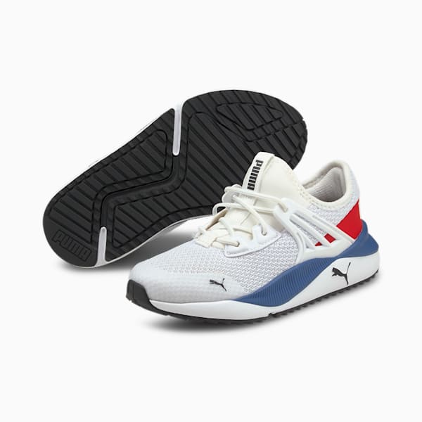 Sneakers Pacer Future Enfant, Puma White-High Risk Red, extralarge