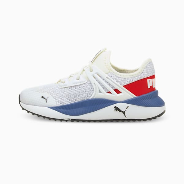 Sneakers Pacer Future Enfant, Puma White-High Risk Red, extralarge