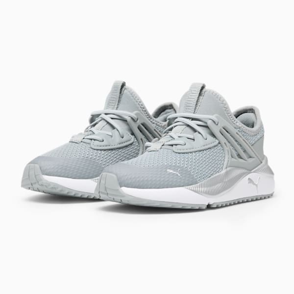 Zapatos puma gris hot sale kinder