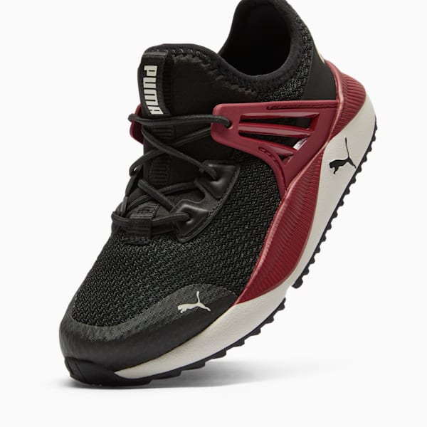 Pacer Future Little Kids' Sneakers, PUMA Black-Intense Red-Warm White, extralarge