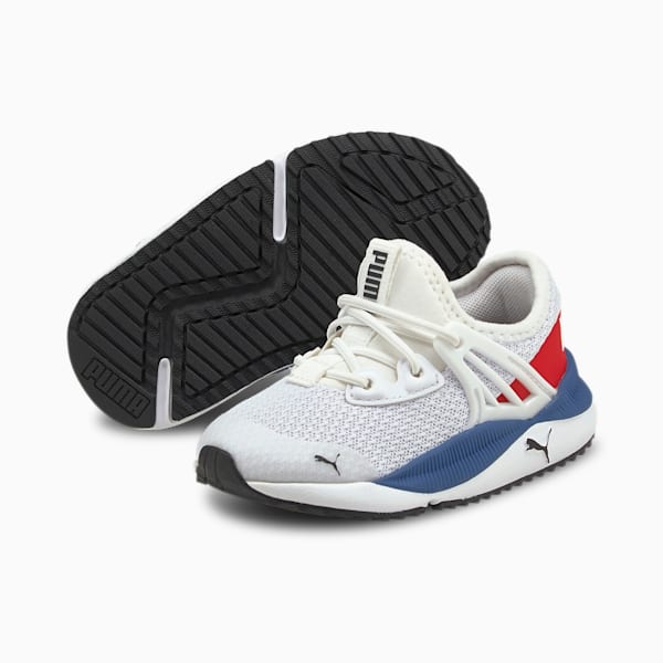 Chaussures Pacer Future Bébé, Puma White-High Risk Red, extralarge