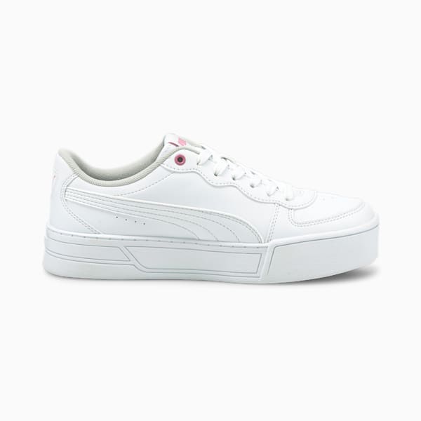 PUMA Skye Sneakers JR, Puma White-Puma White-Sachet Pink, extralarge