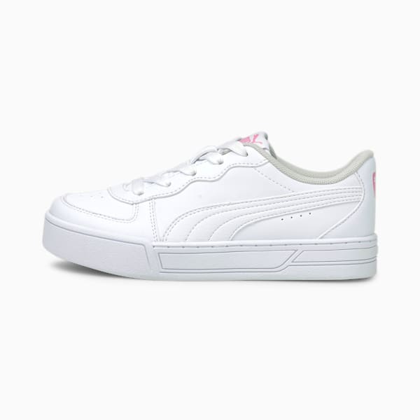 PUMA Skye Little Kids' Shoes, Puma White-Puma White-Sachet Pink, extralarge