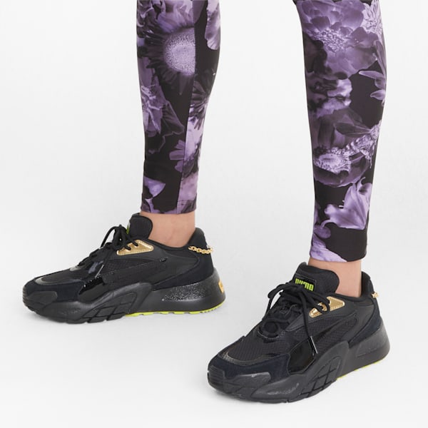 Hedra Dark Dream Women's Shoes, Puma Black-Nrgy Yellow-Puma Team Gold, extralarge-IND