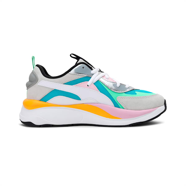 RS-Curve Aura Women's Sneakers, Scuba Blue-Puma Silver-Puma White, extralarge-IND