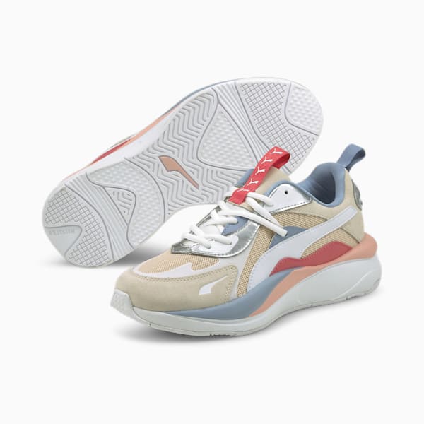 Tenis RS-Curve Aura para Mujer, Shifting Sand-Eggnog-Puma Silver, extralarge