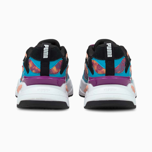 RS-Fast Tie Dye Women's Sneakers, Scuba Blue-Puma Black-Byzantium, extralarge