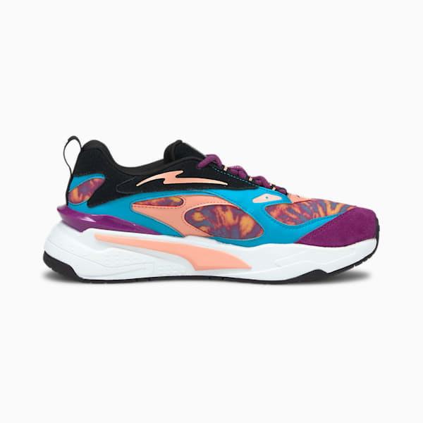 RS-Fast Tie Dye Women's Sneakers, Scuba Blue-Puma Black-Byzantium, extralarge