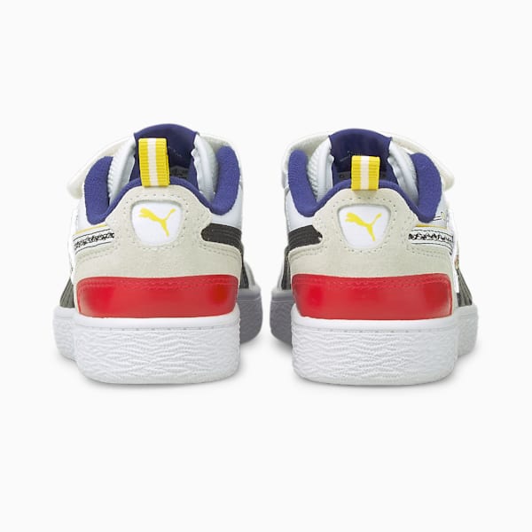 PUMA x PEANUTS Ralph Sampson V Kids'  Sneakers, Puma White-Puma Black, extralarge-IND