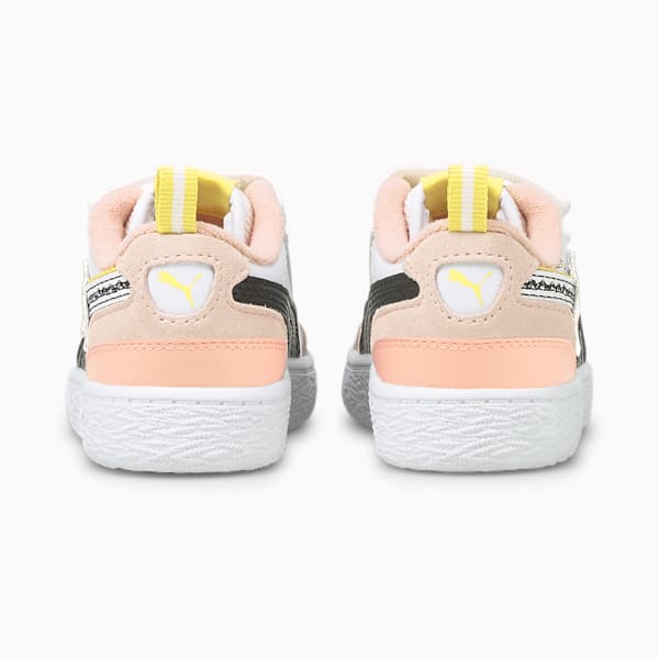 PUMA x PEANUTS Ralph Sampson Toddler Shoes, Puma White-Puma Black-Sun Kissed Coral, extralarge