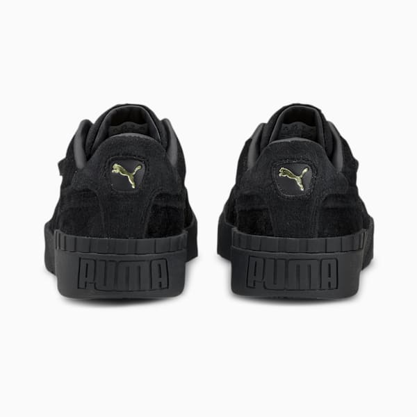 Cali Velour Women's Sneakers, Puma Black-Puma Team Gold, extralarge